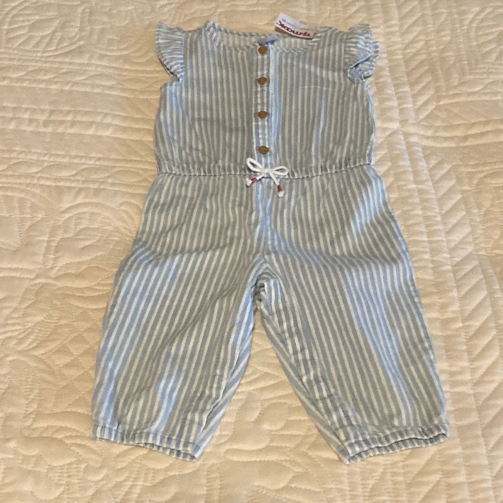 Short sleeve pant romper